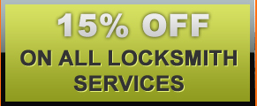 15% off on all locksmith services